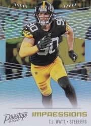 2020 Panini Prestige Impressions T.J. Watt #IM-TJ card