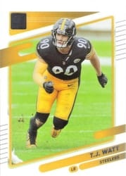2021 Clearly Donruss Base Set T.J. Watt #41 card