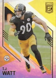 2021 Donruss Elite Base Set T.J. Watt #12 card