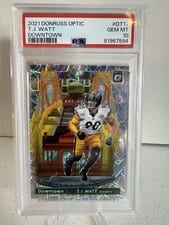 2021 Panini Donruss Downtown T.J. Watt #DT-17 card