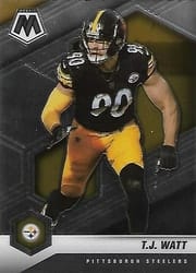 2021 Panini Mosaic Base Set T.J. Watt #172 card