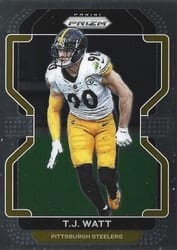 2021 Panini Prizm Base Set T.J. Watt #255 card