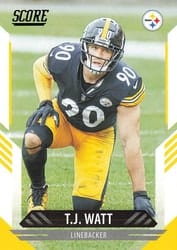 2021 Score Base Set T.J. Watt #117 card