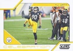 2021 Score Celebration T.J. Watt #C10 card