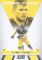 2021 Score Game Face T.J. Watt #GF5 card