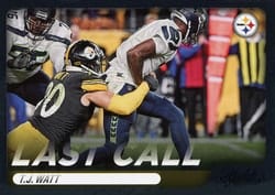 2022 Panini Absolute Last Call T.J. Watt #LC-12 card