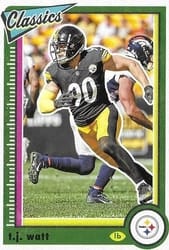2022 Panini Classics Base Set T.J. Watt #84 card