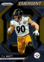 2023 Panini Prizm Emergent T.J. Watt #17 card