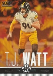 2023 Score Men of Autumn T.J. Watt #19 card