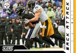 2023 Score Sack Attack T.J. Watt #8 card