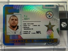 2024 Panini Contenders License to Dominate T.J. Watt #23 card