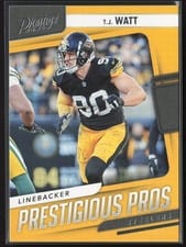 2024 Panini Prestige Prestigious Pros T.J. Watt #PP-TWT card