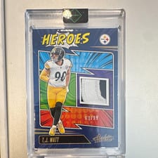 2025 Panini Absolute Absolute Heroes Memorabilia T.J. Watt #AHM-TWT card