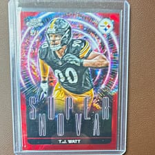 2025 Topps Cosmic Chrome Supernova T.J. Watt #SPN-25 card