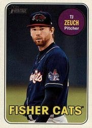 2018 Topps Heritage Minor League Base Set T.J. Zeuch #139 card