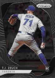 2020 Panini Prizm Base Set T.J. Zeuch #3 card