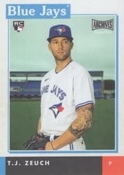 2020 Topps Archives Snapshots Base Set T.J. Zeuch #AS-TZ card
