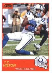 2019 Score Base Set T.Y. Hilton #54 card