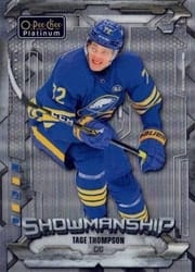 2024-25 O-Pee-Chee Platinum Showmanship Tage Thompson #S-11 card