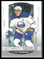2025-26 SP Authentic Profiles Tage Thompson #AP-2 card