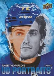 2025-26 Upper Deck UD Portraits Tage Thompson #P-6 card