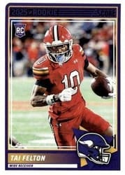 2025 Score Rookies Tai Felton #60 card
