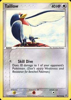 Delta Species Taillow #86 card
