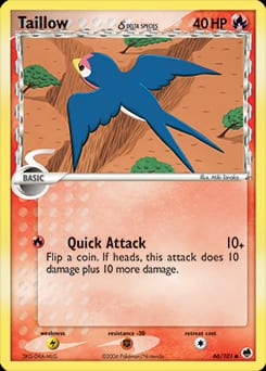 2006 Dragon Frontiers Taillow δ #66 card