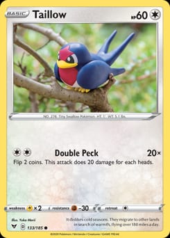 Vivid Voltage Taillow #133 card