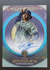 2022 Bowman Inception Prospect Autographs Taj Bradley #PA-TBY card