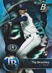 2023 Bowman Platinum Base Set Taj Bradley #101 card