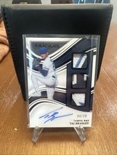 2023 Panini Immaculate Collection Prospect Triple Memorabilia Signatures Taj Bradley #PTS-TB card