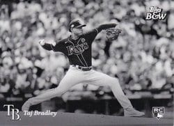 2023 Topps Black & White Base Set Taj Bradley #55 card