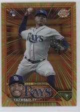 2023 Topps Chrome Update Radiating Rookies Taj Bradley #RR-30 card