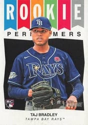 2023 Topps Heritage Rookie Performers Taj Bradley #RP-3 card