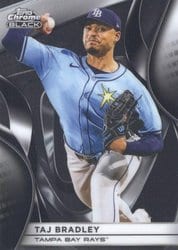 2025 Topps Chrome Black Base Set Taj Bradley #116 card