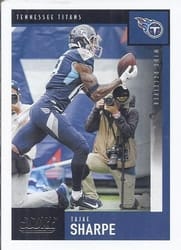 2020 Score Base Set Tajae Sharpe #117 card