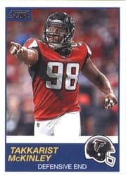 2019 Score Base Set Takkarist McKinley #252 card