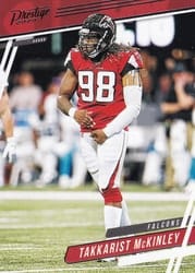 2020 Panini Prestige Base Set Takkarist McKinley #93 card