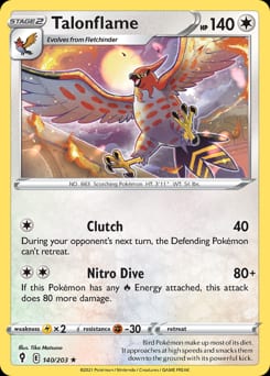 Evolving Skies Talonflame #140 card