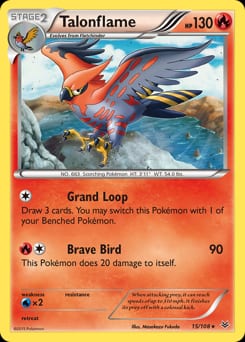 Roaring Skies Talonflame #15 card