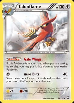 Steam Siege Talonflame #96 card