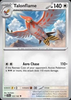 Stellar Crown Talonflame #123 card
