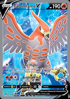 Vivid Voltage Talonflame V #168 card