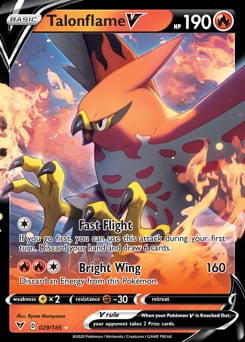 Vivid Voltage Talonflame V #29 card