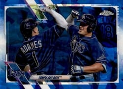 2021 Topps Chrome Sapphire Edition Base Set Tampa Bay Rays #222 card