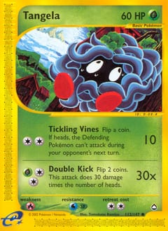 2003 Aquapolis Tangela #112 card