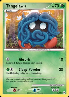 2009 Arceus Tangela #76 card