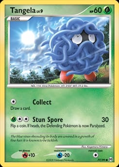 2009 Arceus Tangela #77 card