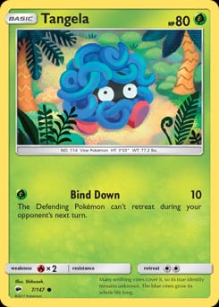 2017 Burning Shadows Tangela #7 card